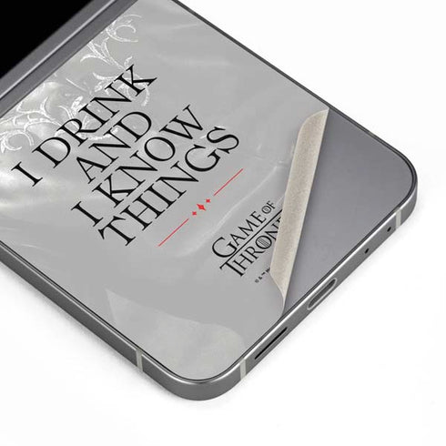 Game of Thrones: Tyrion Lannister Quote Galaxy Z Flip6 Skin